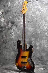 Fender Custom Shop Jaco Pastorius Relic Tribute Jazz Bass 2000 Sunburst E-bass