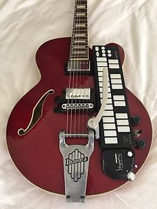 Custom Ibanez Artcore MIDI Guitar Fishman Tripleplay K-Board Keyboard ATA Case