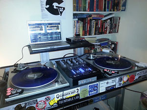 DJ, Recording equipment MAC, record collection, software