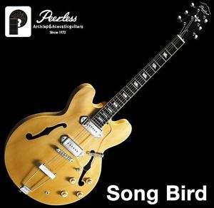 Peerless Songbird Semi Hollow Body Archtop Jazz Electric Guitar P90 Style
