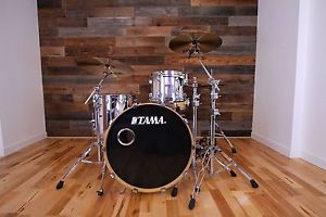 TAMA STARCLASSIC MAPLE 3 PIECE DRUM KIT MIRROR CHROME (PRE-LOVED)