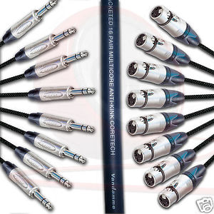 Van Damme & Neutrik Bühne Schlange. 2 4 8 12 16 Weg Vieladriges Kabelbaum