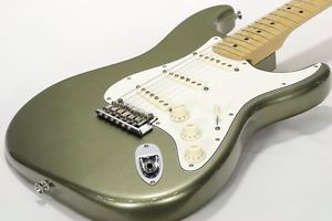 Used Fender USA / American Standard Stratocaster Upgrade / Jade Pearl Metallic f