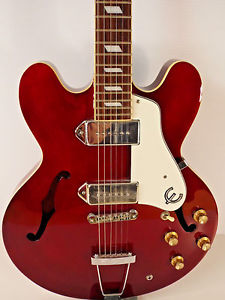 STUNNING 2003 EPIPHONE CASINO CHERRY ELECTRIC GUITAR WITH SKB HARD CASE