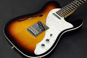 Used Fender Mexico / Deluxe Telecaster Thinline 3 Color Sunburst from JAPAN EMS