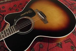 Takamine P6JC BSB Jumbo Cutaway Acoustic/Electric - Brown Sunburst WOW FLAME