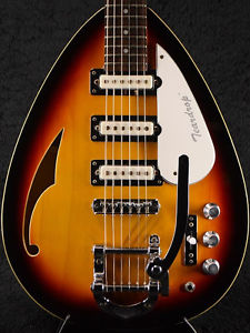 PHANTOM GUITAR WORKS Teardrop Hollow Body Tri Burst, Electric guitar, y1351