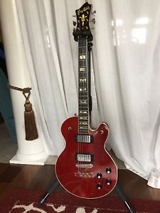 vintage guitar, early hagstrom swede, red, made in Sweden, includes original HSC