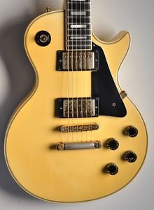 1983 Gibson Les Paul Custom WHITE Cream ~TIM SHAW~ ~CLEAN~ Vintage 1980s Guitar