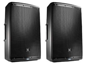 2 NEW JBL EON615 Powered 15" Speaker Monitors Bluetooth 5 YR WARRANTY JBL DEALER