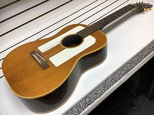 1966 GIBSON Vintage F-25 Folksinger Acoustic Guitar w/ Original Alligator Case