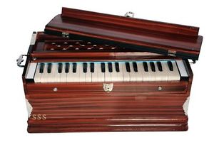 Lovely Design HOME DECOR EDH Harmonium Folding Harmonium 13 Scale Changer Walnut