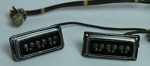 Vtg 1950s Gretsch Dynasonic Pickup Set Dearmond Rowe 6120 Clear Knobs Complete