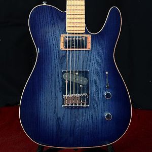 Luminous Centerline Chambered Ash 2017 Sapphire Blue Sunburst Telecaster Style