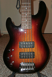 Left-Handed G&L L-2500 Bass Guitar in 3-Tone Sunburst, OHSC, Mint Condition!!!