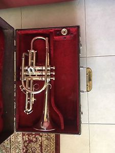 Vintage Silver Plated King Silver Sonic Cornet