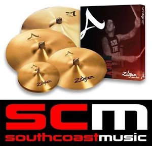 Zildjian A Series A391 Cymbal Set Pack 14" Hi Hats 16" 18" Medium Crash 21" Ride