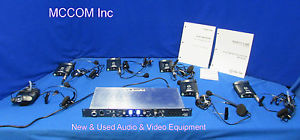 ClearCom MS-702 2 Channel Main Station w/ 6-RS-601 Beltpacks & Headsets