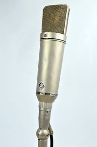 1970'S VINTAGE NEUMANN U87 W/7PIN SWIVEL MOUNT CABLE Capsule needs reskin.