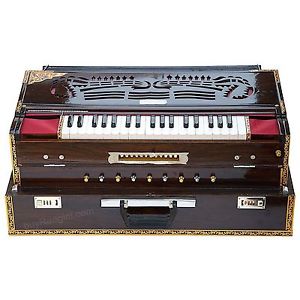Lovely Design  Harmonium Folding Harmonium 13 Scale Changer 4Reed -Walnut