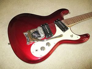 MOSRITE 1965 Ventures Candy Apple Red Vibramute! Made in Bakersfield CA by Semie