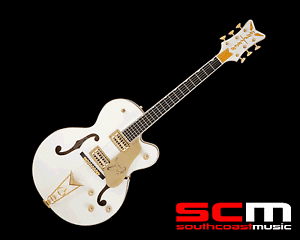 Gretsch G6139CB White Falcon Center Block Electric Guitar White Finish with case