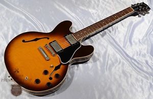 GIbson ES-335 1993 Dot Reissue Sunburst Electric Guitar Free shipping