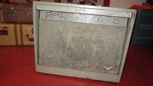 Vintage Magnatone Trobadour Combo Amp W/ Pitch Shift Vibrato Grey Sounds Amazing