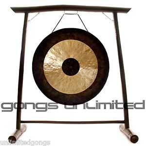 32" Chau Gong on the Vietnamese Bamboo Gong Stand with Mallet
