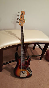 Fender 1962 Jazz Bass Vintage All Original Parts 4 String Sunburst 62 60's