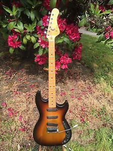 Vintage 1983 G&L SC-3 solid body electric guitar USA made birdseye maple
