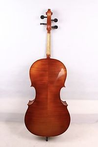 Cello Flame Maple Spruce 4/4 bag Bow Rosin Master Level Hand carve Yinfente #638