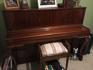 Zimmerman Upright Piano With Stool