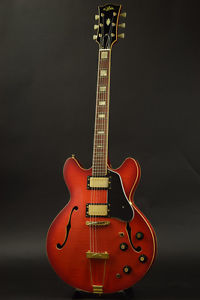 70's ARIA Model 5502 335 Type MIJ Semi-Hollow Guitar W/HC FREE SHIPPING!