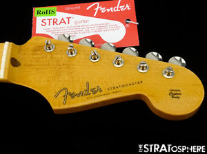 USA Fender ERIC JOHNSON Stratocaster Strat NECK + TUNERS 12" Radius Maple Nitro