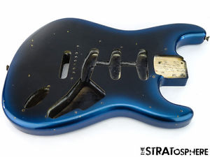 Fender Custom Shop Postmodern Relic Stratocaster BODY Strat Guitar Blue Burst