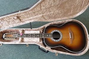 1980's USA Ovation Glen Campbell 12 string electric/acoustic guitar, almost MINT