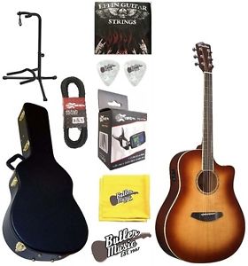 Breedlove Studio Dreadnought Sunburst Solid Top A/E Guitar w/Hard Case & More