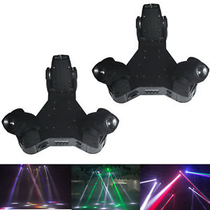 YISCOR 2units 10Wx3LED Moving Heads spotLight RGBW DMX disco DJ Home Party Stage