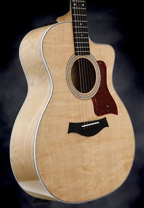 Taylor 214ce Deluxe Grand Auditorium - Natural, Quilt Maple Back & Sides
