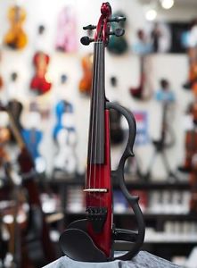 YAMAHA SV130S CANDY RED Electric Violin New w / Semi Hard Case