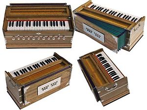 HOME DECOR EDH Harmonium Swar Tarang Octave 11 Stop 5-Drone 440 Hz Peti Baja