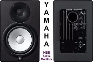 YAMAHA HS8 Active 8" 240w Studio Nearfield Studio Monitor System