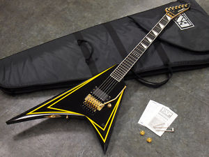 Edwards Electric Guitar E-KATAKANA 2014 [Near Mint] Black with Yellow Pinstripe