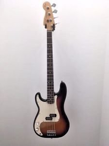 Fender 60th Anniversary Precision Bass Left Handed Guitar Tobacco Sunburst USED