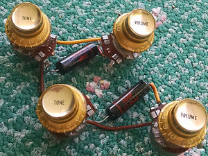 Gibson Les Paul 1960 Burst pots assembly vintage rare