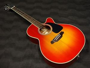 Takamine 500 Custom Cherry Sunburst w/soft case F/S Guiter From JAPAN #X1671