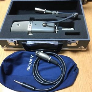 Used SONY C-38B C38B Multi-Pattern Condenser Microphone w/ case EMS Free