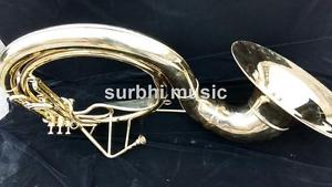 Sousaphone 24" Big Jumbo Size Made of Brass in Gold Lacquer With Free M/P + Case