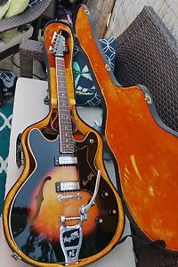 Hagstrom Viking w/bigsby Vintage 1966 Swedish With hard Case